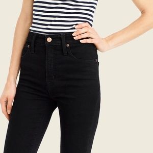 J. Crew Petite Curvy Toothpick jeans in True Black, 30P